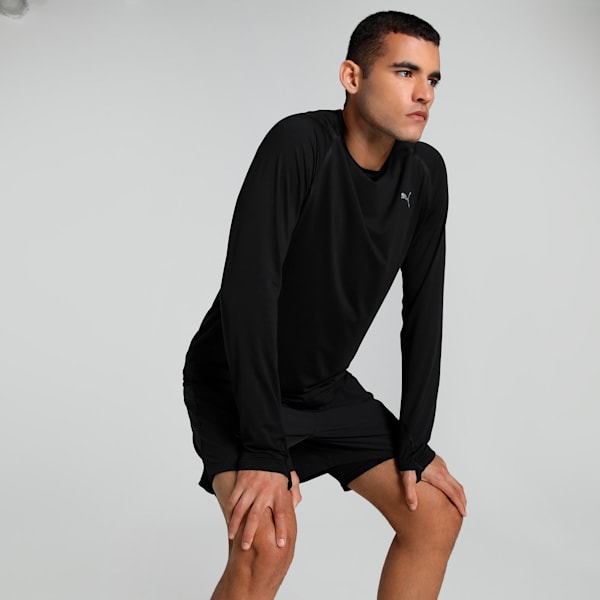 CLOUDSPUN Long Sleeve Men's Running Top, PUMA Black, extralarge-IND