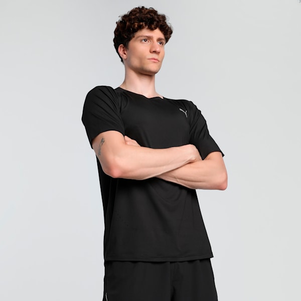 CLOUDSPUN Men's Running Tee, PUMA Black, extralarge-IND