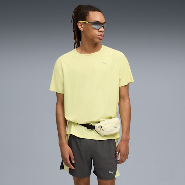 Playera de running CLOUDSPUN para hombre, Gold Moon, extralarge