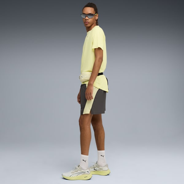 Playera de running CLOUDSPUN para hombre, Gold Moon, extralarge