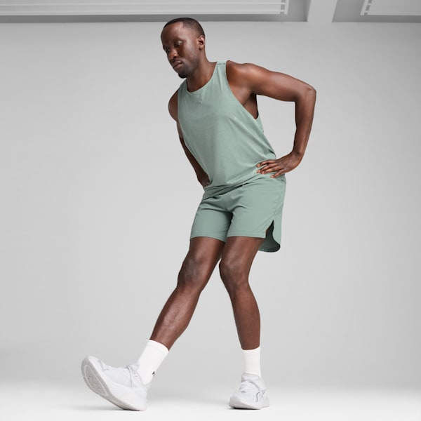 Everyday Running CLOUDSPUN Men's Tank, Green Moon-heather, extralarge