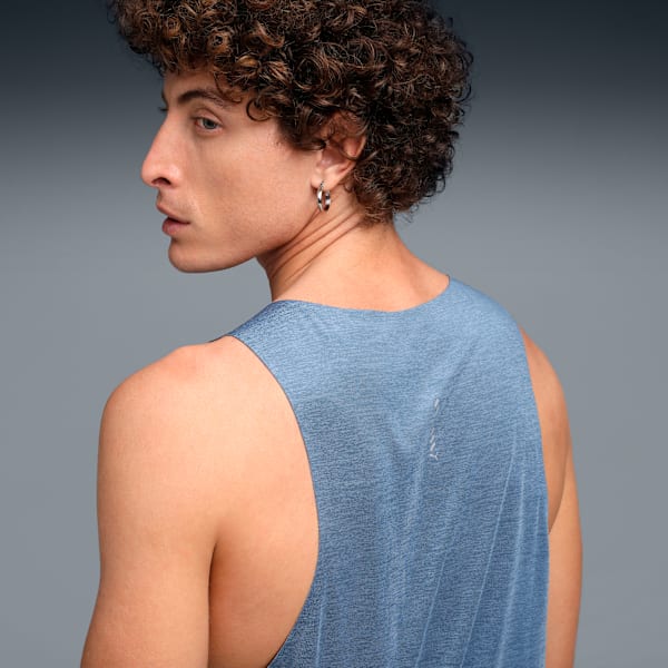 CLOUDSPUN Men's Running Tank, Dark Indigo-heather, extralarge-IND