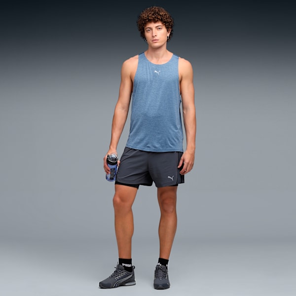 CLOUDSPUN Men's Running Tank, Dark Indigo-heather, extralarge-IND