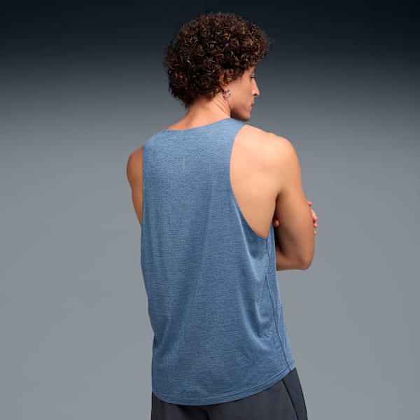 CLOUDSPUN Men's Running Tank, Dark Indigo-heather, extralarge-IND