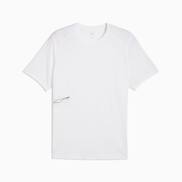 Playera de running PUMA RUN CLUB para hombre, PUMA White, extralarge