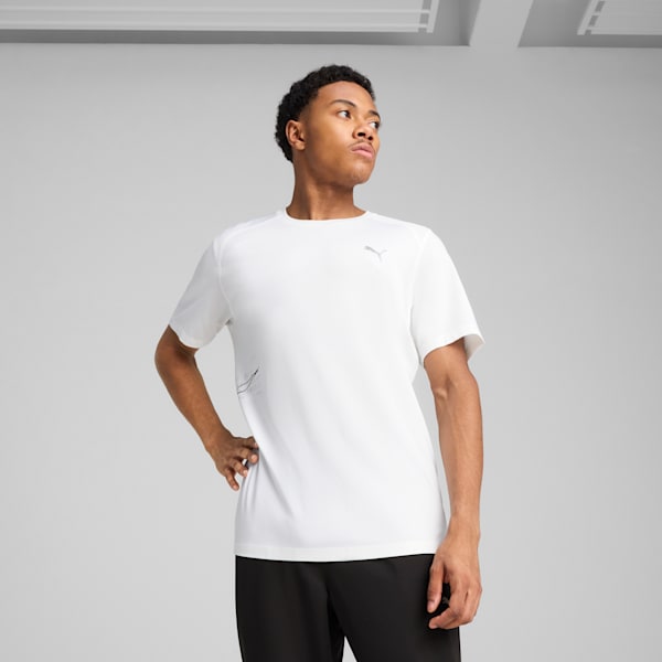 Playera de running PUMA RUN CLUB para hombre, PUMA White, extralarge