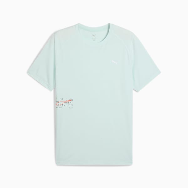 Everyday Running Men's Graphic Tee, Peaceful Blue, extralarge