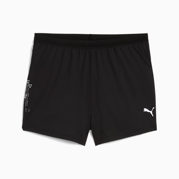 Shorts de running Split 7cm para hombre, PUMA Black, extralarge