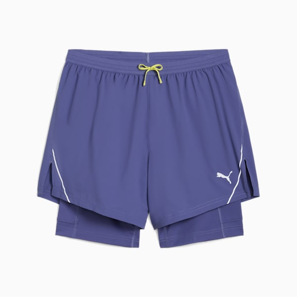 Shorts “2 en 1” ULTRAWEAVE 12cm para hombre, Blue Crystal, extralarge