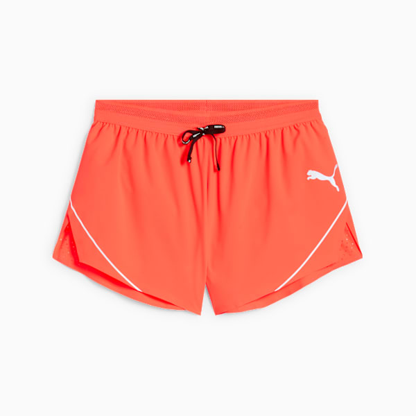 Shorts RACEDAY ULTRAWEAVE Split 7cm para hombre, Glowing Red, extralarge