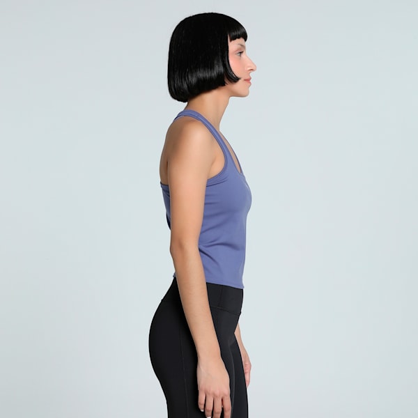 CLOUDSPUN Mesh Women's 2-in-1 Training Tank, Blue Crystal, extralarge-IND