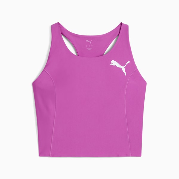 Crop top RACEDAY ULTRAFORM para mujer, Wild Berry, extralarge