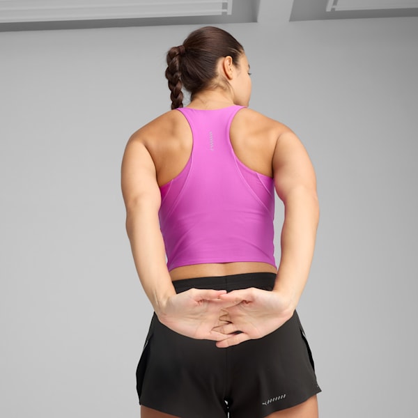 Crop top RACEDAY ULTRAFORM para mujer, Wild Berry, extralarge
