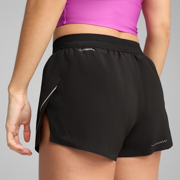 Shorts RACEDAY ULTRAWEAVE Split para mujer, PUMA Black, extralarge