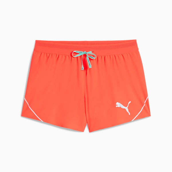 Shorts RACEDAY ULTRAWEAVE Split para mujer, Glowing Red, extralarge