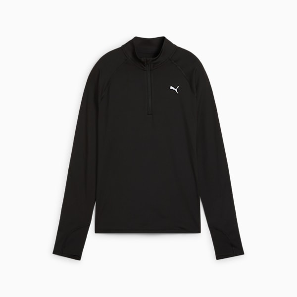 RUN VELOCITY CLOUDSPUN Women's 1/4 Zip, PUMA Black, extralarge
