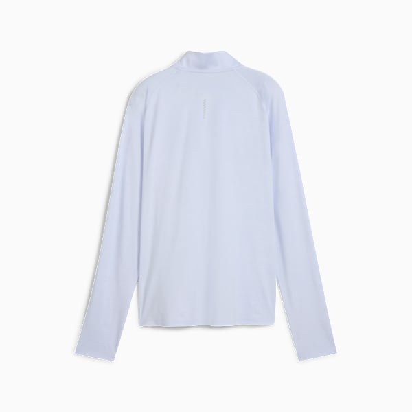 Playera maga larga RUN VELOCITY CLOUDSPUN para mujer, Cool Weather-heather, extralarge