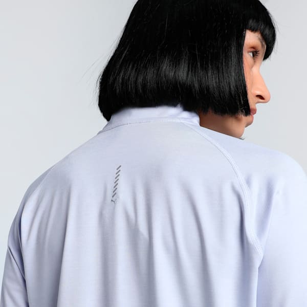 RUN VELOCITY CLOUDSPUN Women's 1/4 Zip Running Top, Cool Weather-heather, extralarge-IND