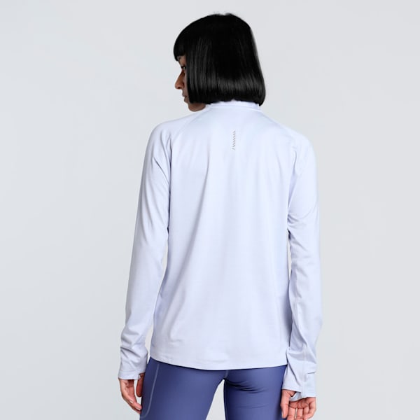 RUN VELOCITY CLOUDSPUN Women's 1/4 Zip Running Top, Cool Weather-heather, extralarge-IND
