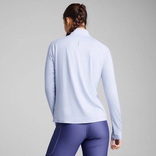 RUN VELOCITY CLOUDSPUN Women's 1/4 Zip, Cool Weather-heather, extralarge