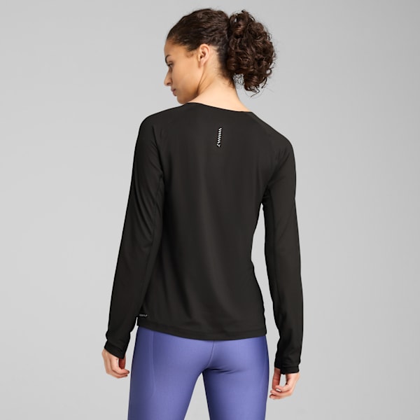 Cloudspun Women's Moisture-Wicking Long Sleeve Tee, PUMA Black, extralarge-IND