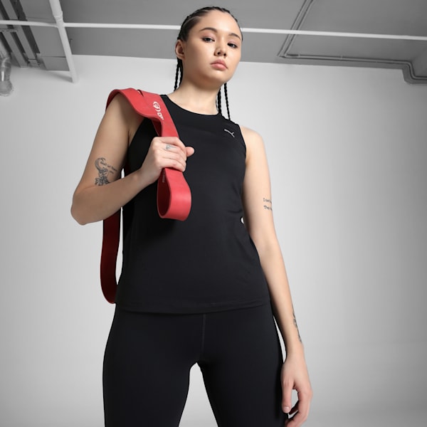 RUN CLOUDSPUN Women's Running Tank Top, PUMA Black, extralarge-IND