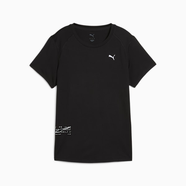 T-shirt en maille RUN GRAPHIC Femme, PUMA Black-Q1, extralarge