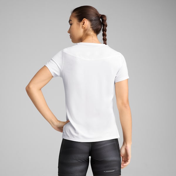 RUN Women's Graphic Mesh Tee, PUMA White, extralarge
