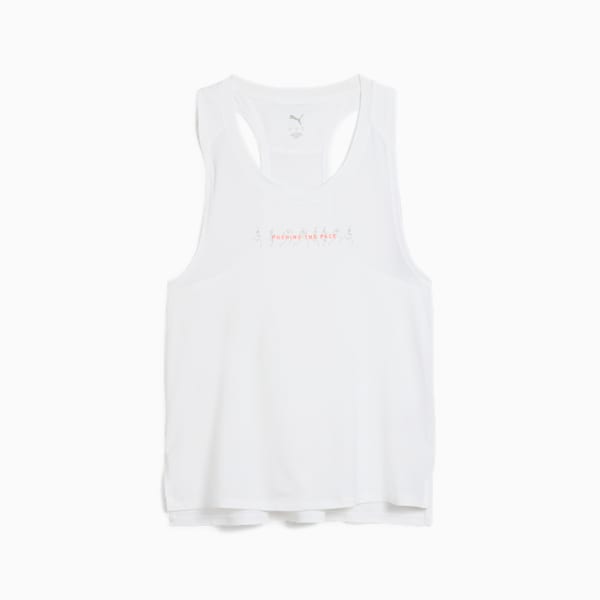 RUN GRAPHIC Women's Mesh Singlet, PUMA White-Q2, extralarge
