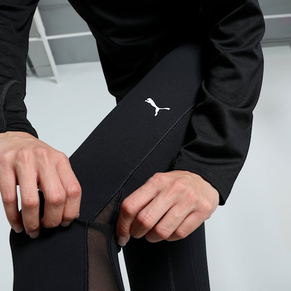 CLOUDSPUN Soft Mesh Women's High-Waisted 7/8 Training Tights, PUMA Black, extralarge-IND