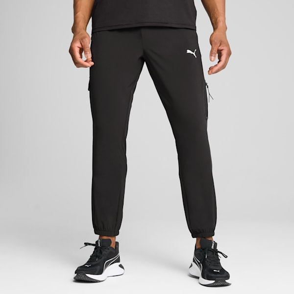 PUMA Flex Trend Men's Woven Pants, PUMA Black, extralarge