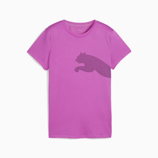 Train All Day Big Logo Women's Training Tee, Wild Berry, extralarge-IND