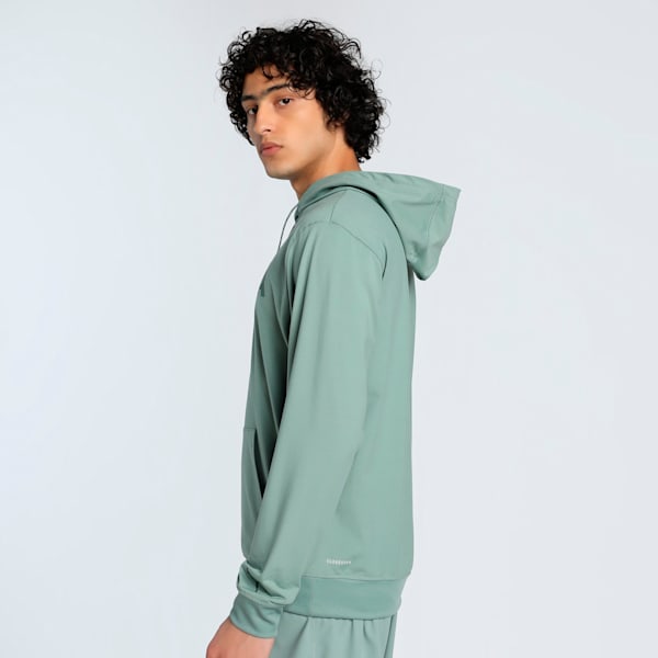 CLOUDSPUN Branded Men's Training Hoodie, Green Moon, extralarge-IND