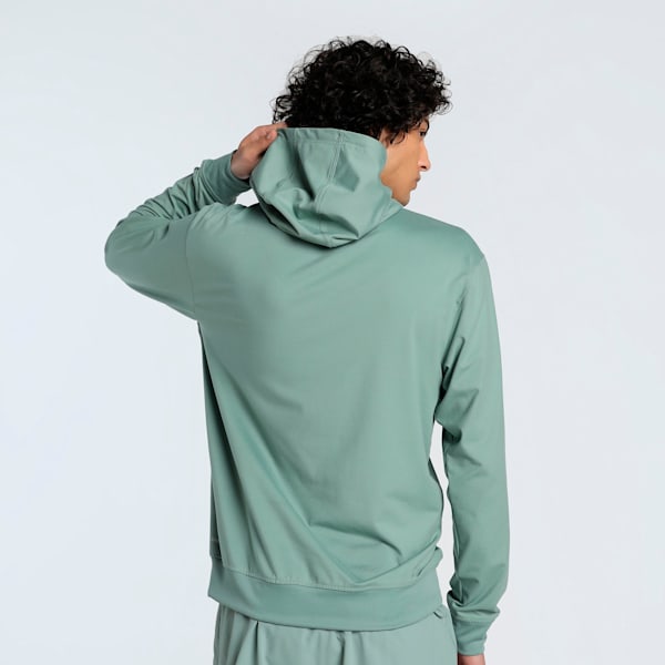 CLOUDSPUN Branded Men's Training Hoodie, Green Moon, extralarge-IND