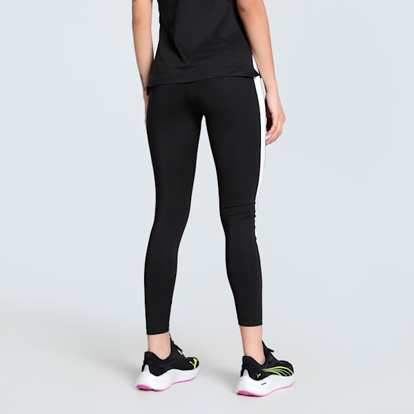 STRONG Women's Colour Block High-Waisted 7/8 Training Tights, PUMA Black, extralarge-IND