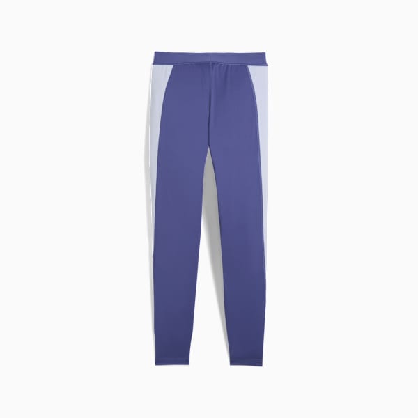 Shorts tiro alto 7/8 PUMA STRONG Colour Block para mujer, Blue Crystal, extralarge