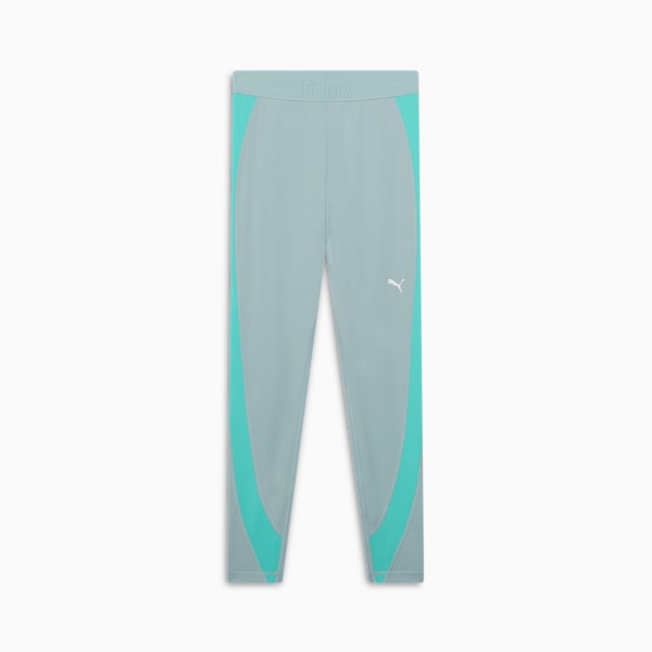 PUMA STRONG High-Waisted 7/8 Color Block Women's Tights, Modern Mint, extralarge