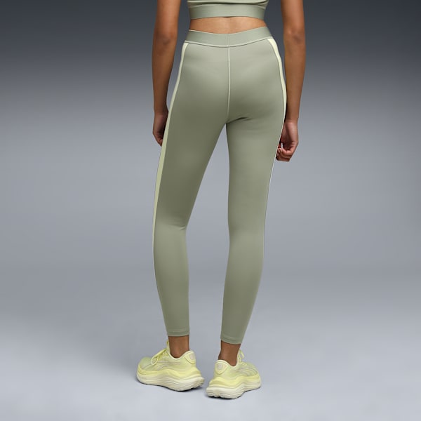 STRONG Women's Colour Block High-Waisted 7/8 Training Tights, Lux Army, extralarge-IND