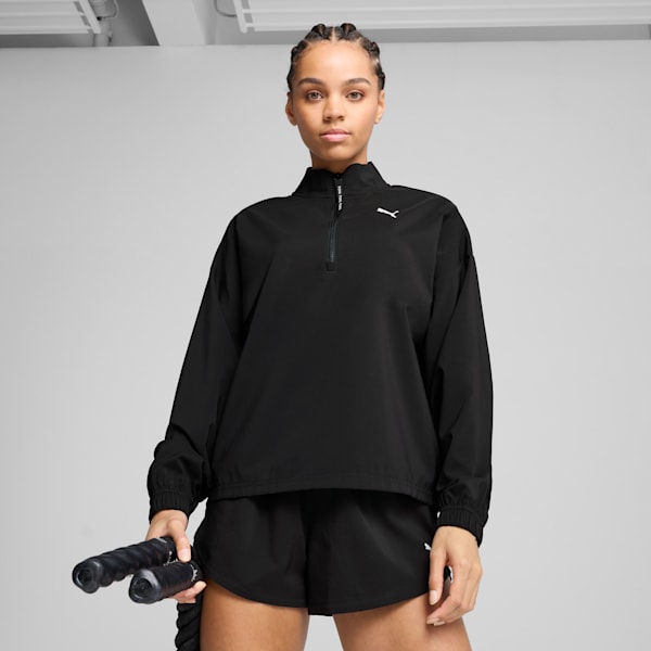 Sudadera PUMA STRONG para mujer, PUMA Black, extralarge