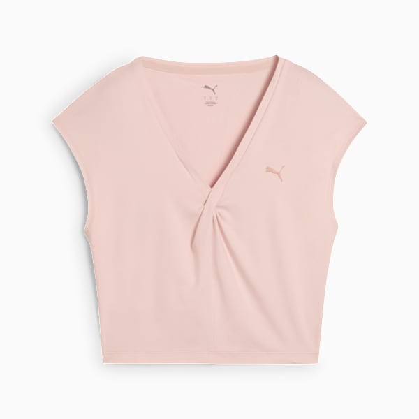 MOVE CLOUDSPUN Twist Women's Training Tee, Rose Quartz, extralarge-IND