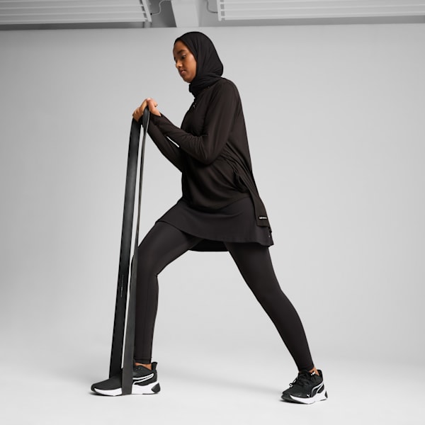 MODEST 2-in-1 Running Tights Women, PUMA Black, extralarge-GBR