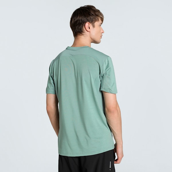 CLOUDSPUN Soft Breathable Men's Training Tee, Green Moon Heather, extralarge-IND