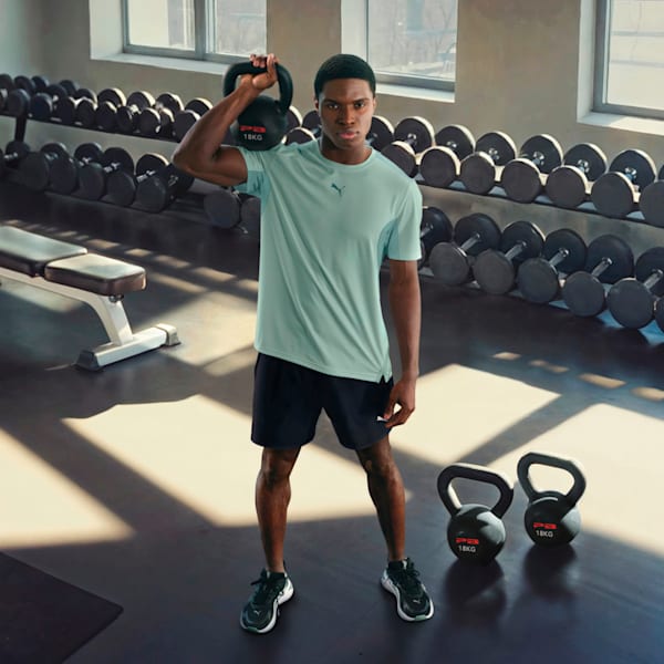 CLOUDSPUN Soft Breathable Men's Training Tee, Green Moon Heather, extralarge-IND
