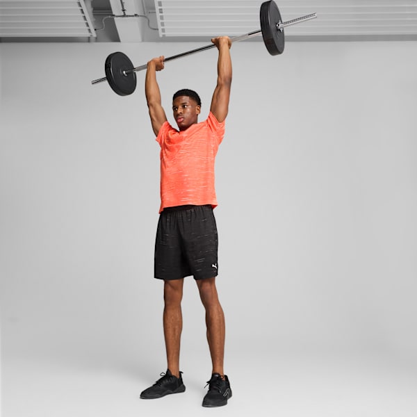 Train All Day Essentials Men's Patterned Training Tee, Glowing Red, extralarge