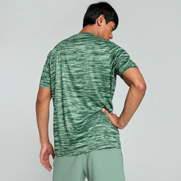 Train All Day Men's Printed Training Tee, Green Moon, extralarge-IND