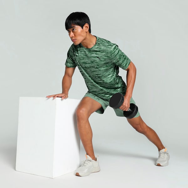 Train All Day Men's Printed Training Tee, Green Moon, extralarge-IND