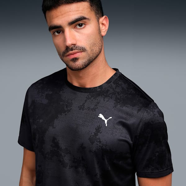 Train All Day Essentials Men's All Over Printed Tee, Cool Blue, extralarge-IND