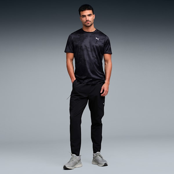 Train All Day Essentials Men's All Over Printed Tee, Cool Blue, extralarge-IND
