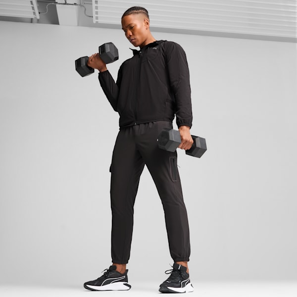 PUMA FLEX Men's Woven Jacket, PUMA Black, extralarge
