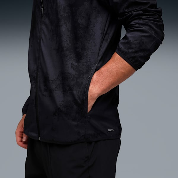 Train All Day Essentials Men's Printed Jacket, PUMA Black-Q3, extralarge-IND